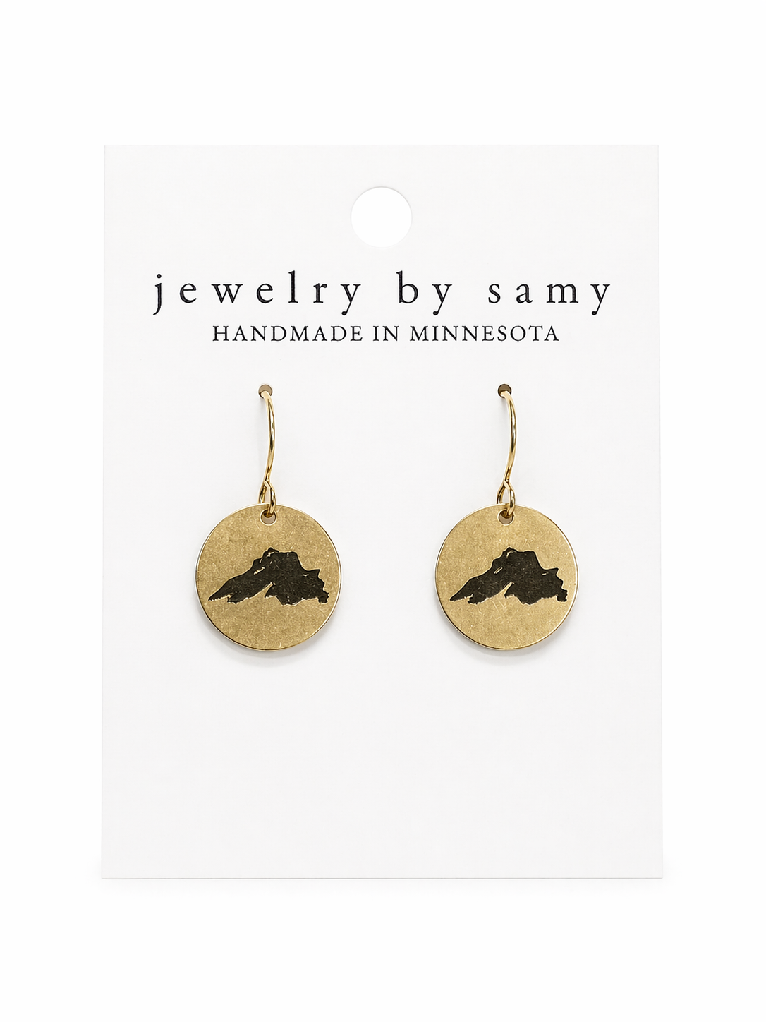 Lake Superior Disc Earrings – Minnesota Jewelry Gift (Copy)