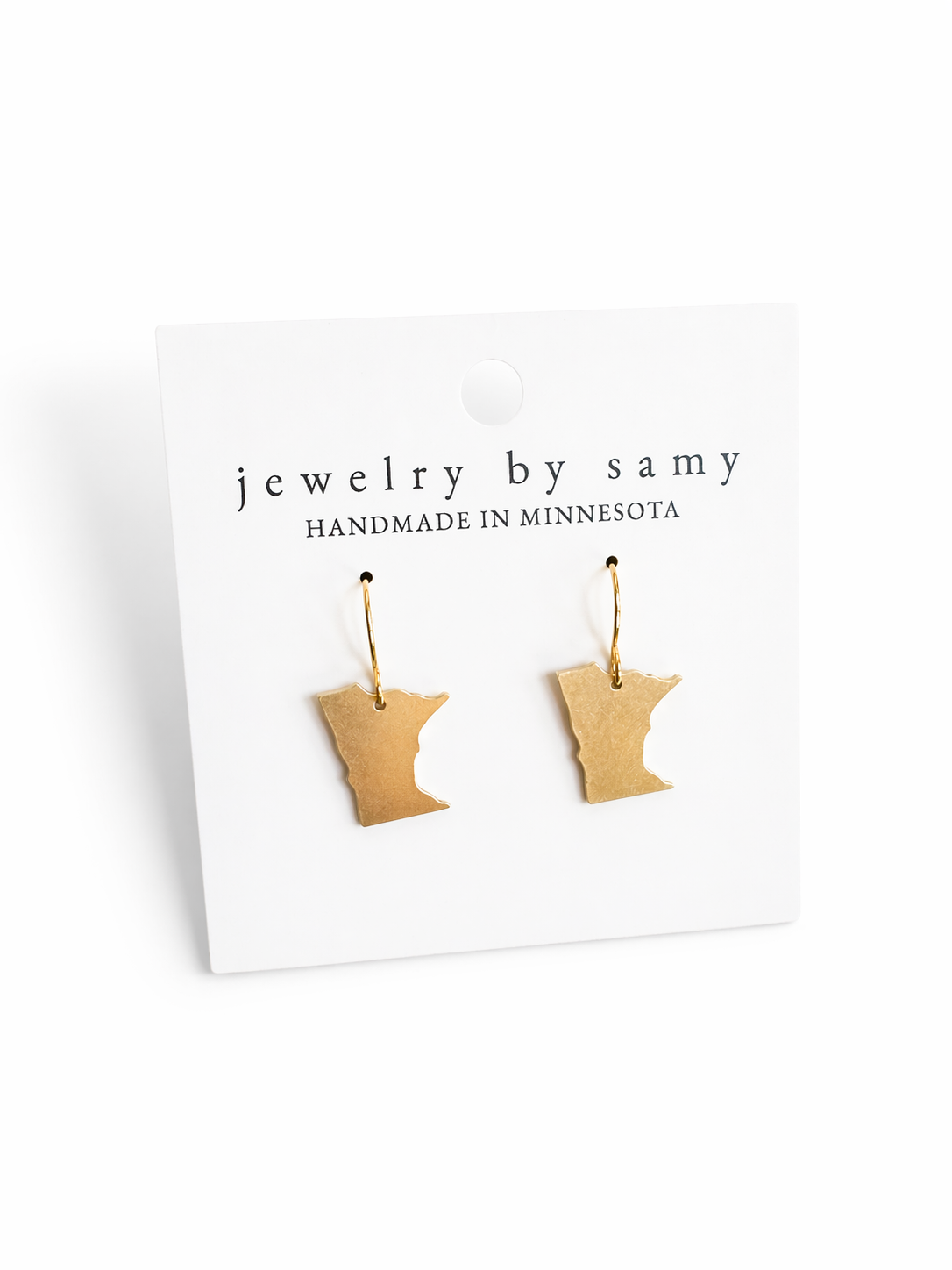 Minnesota Shape Outline Earrings