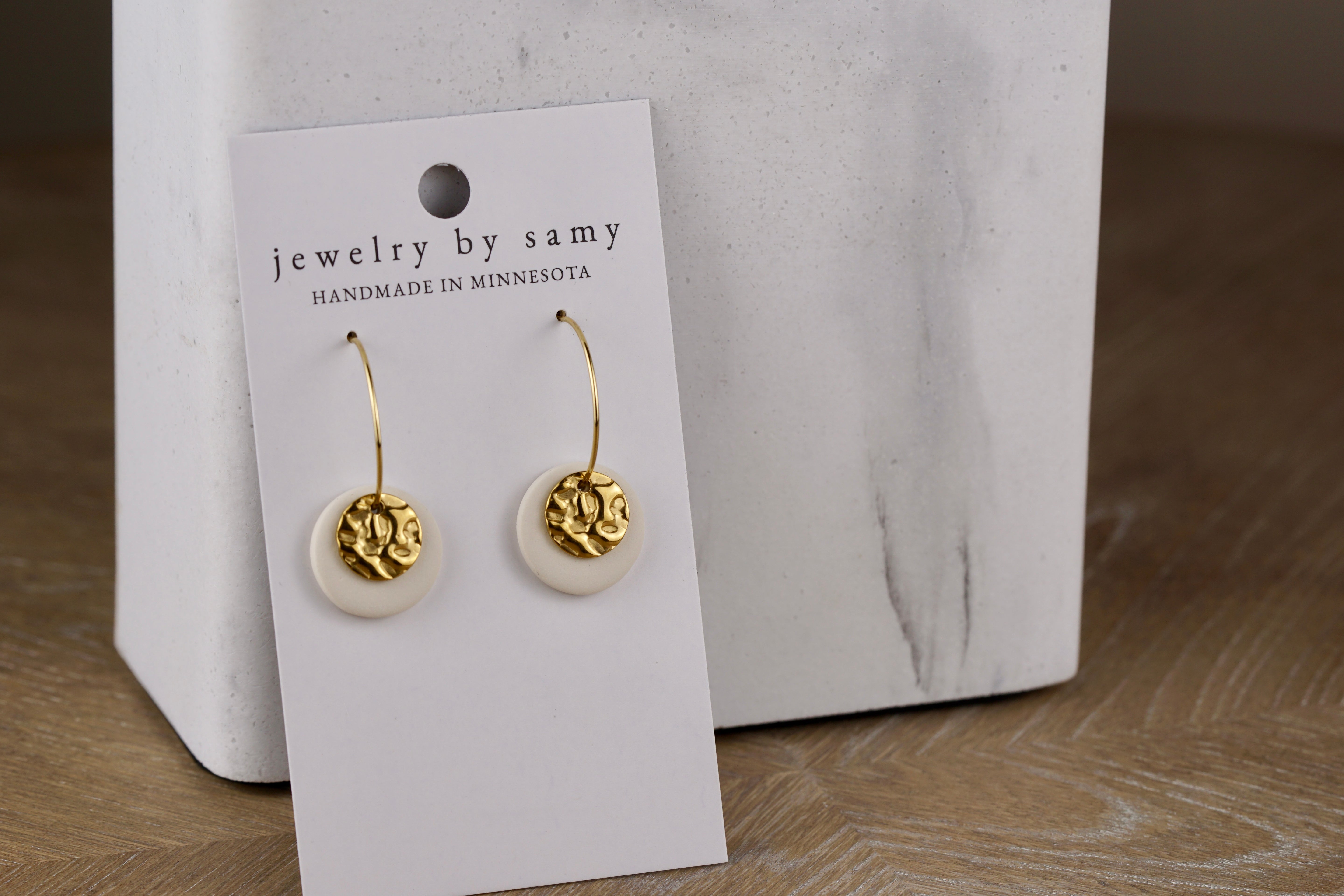 Clay Hammered Disc Hoops