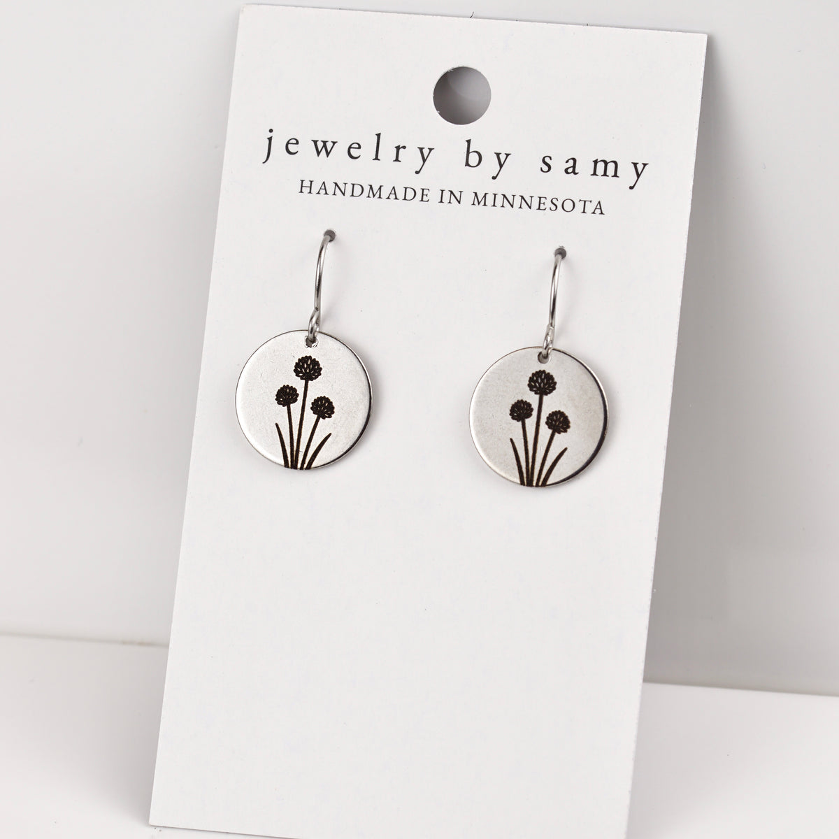 Engraved Chive Earrings