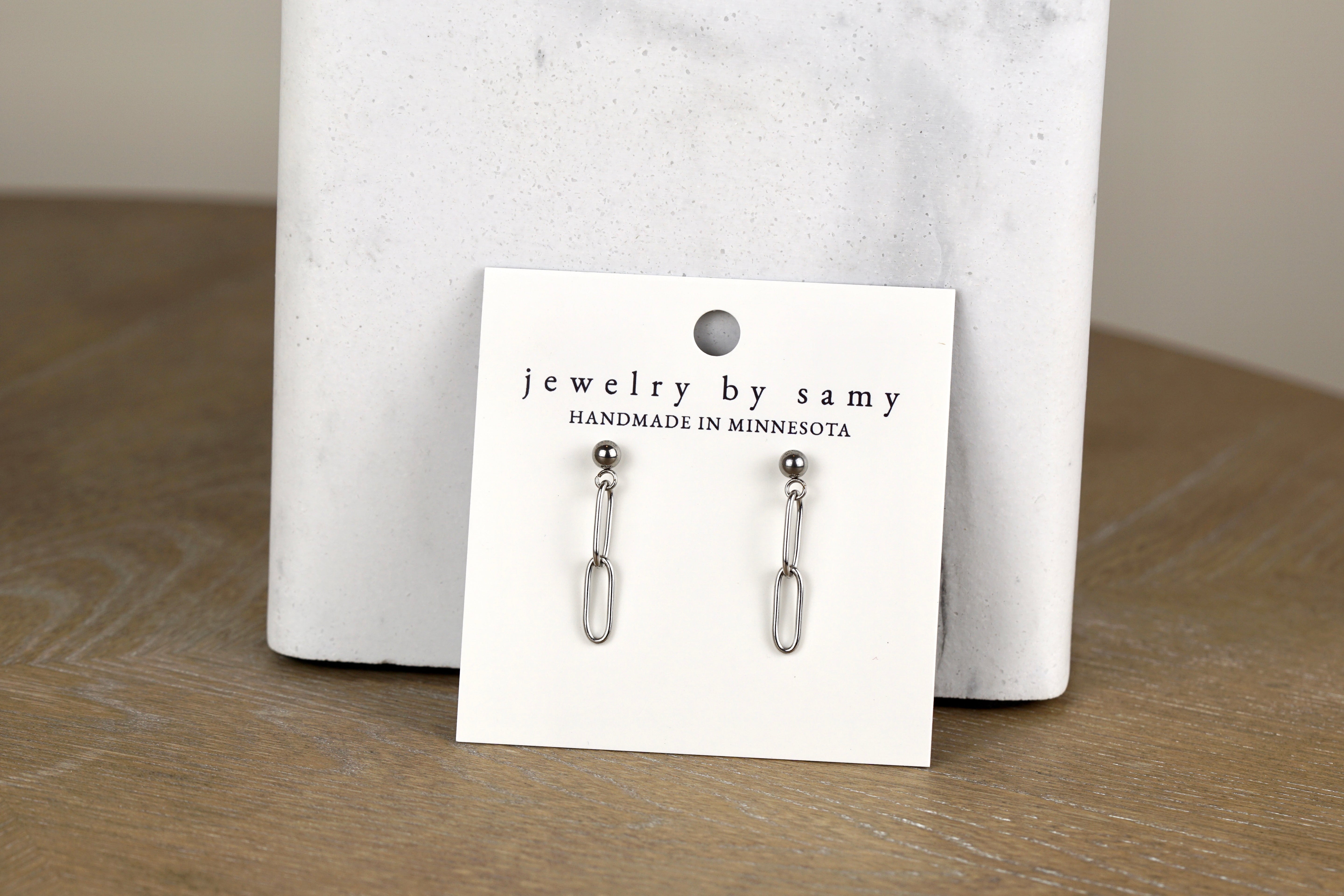 Paperclip Chain Earrings