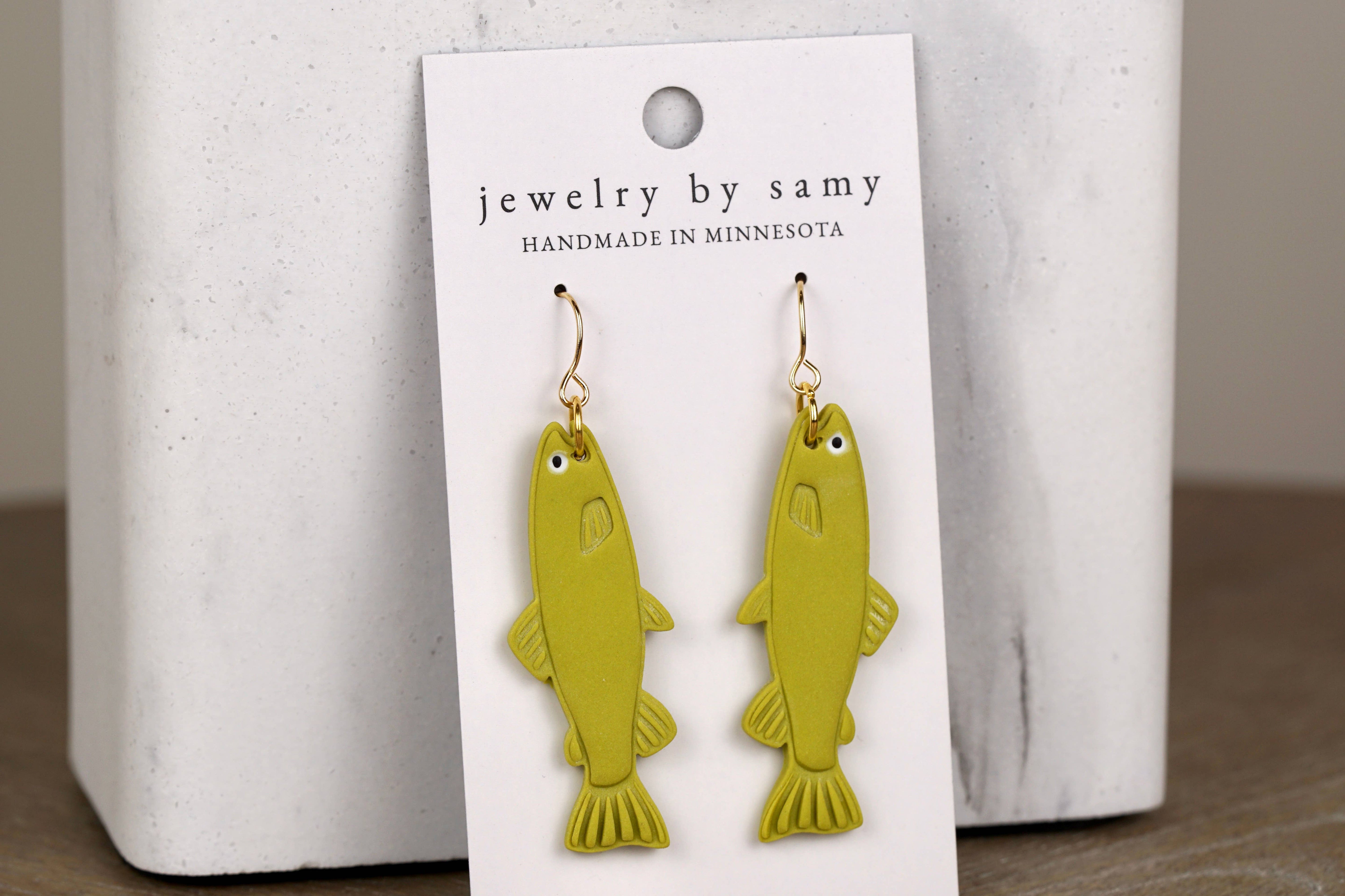 Clay Fish Earrings