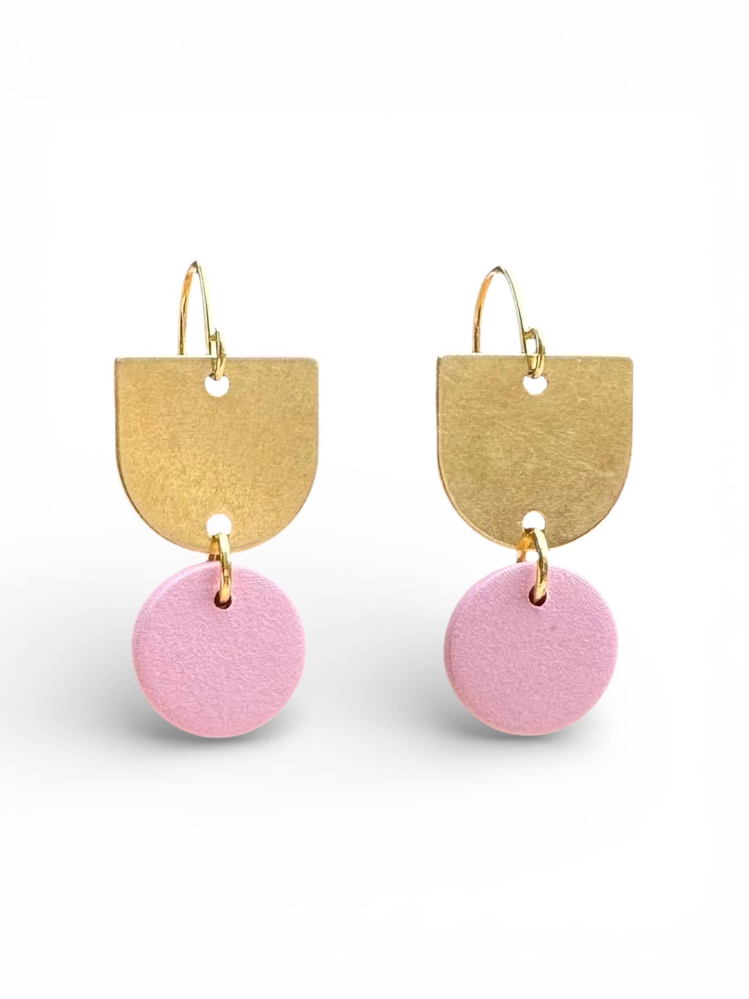Polymer Clay Pink Earrings – Floral Garden Jewelry