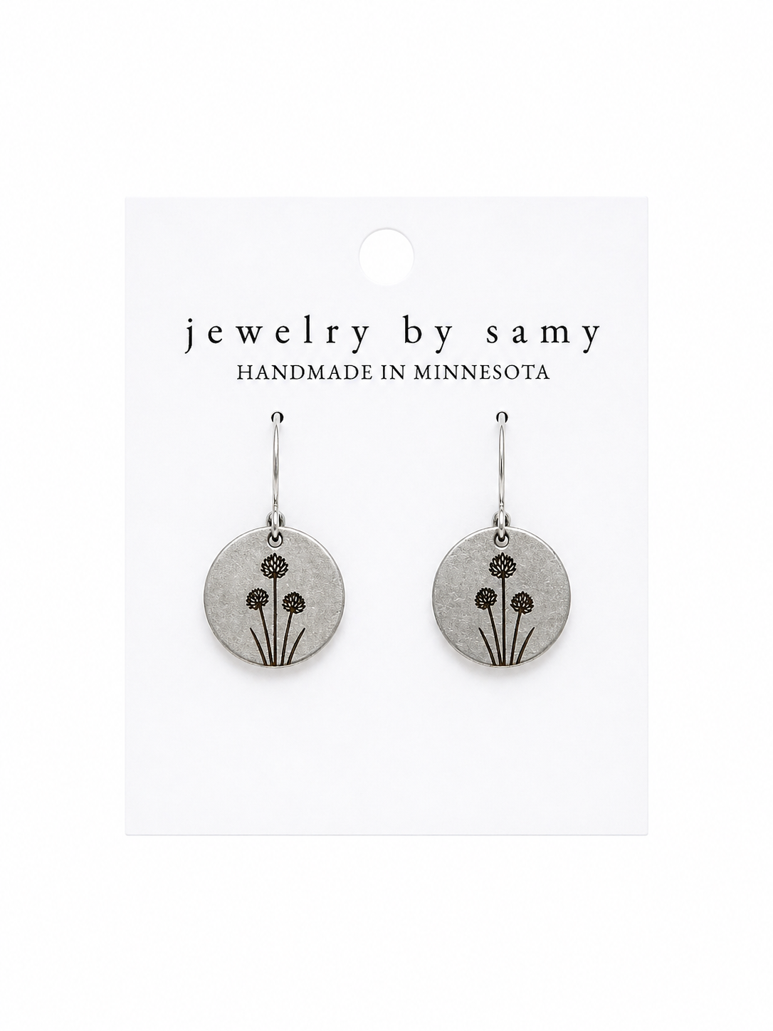 Chive Herb Earrings - Garden Themed Jewelry