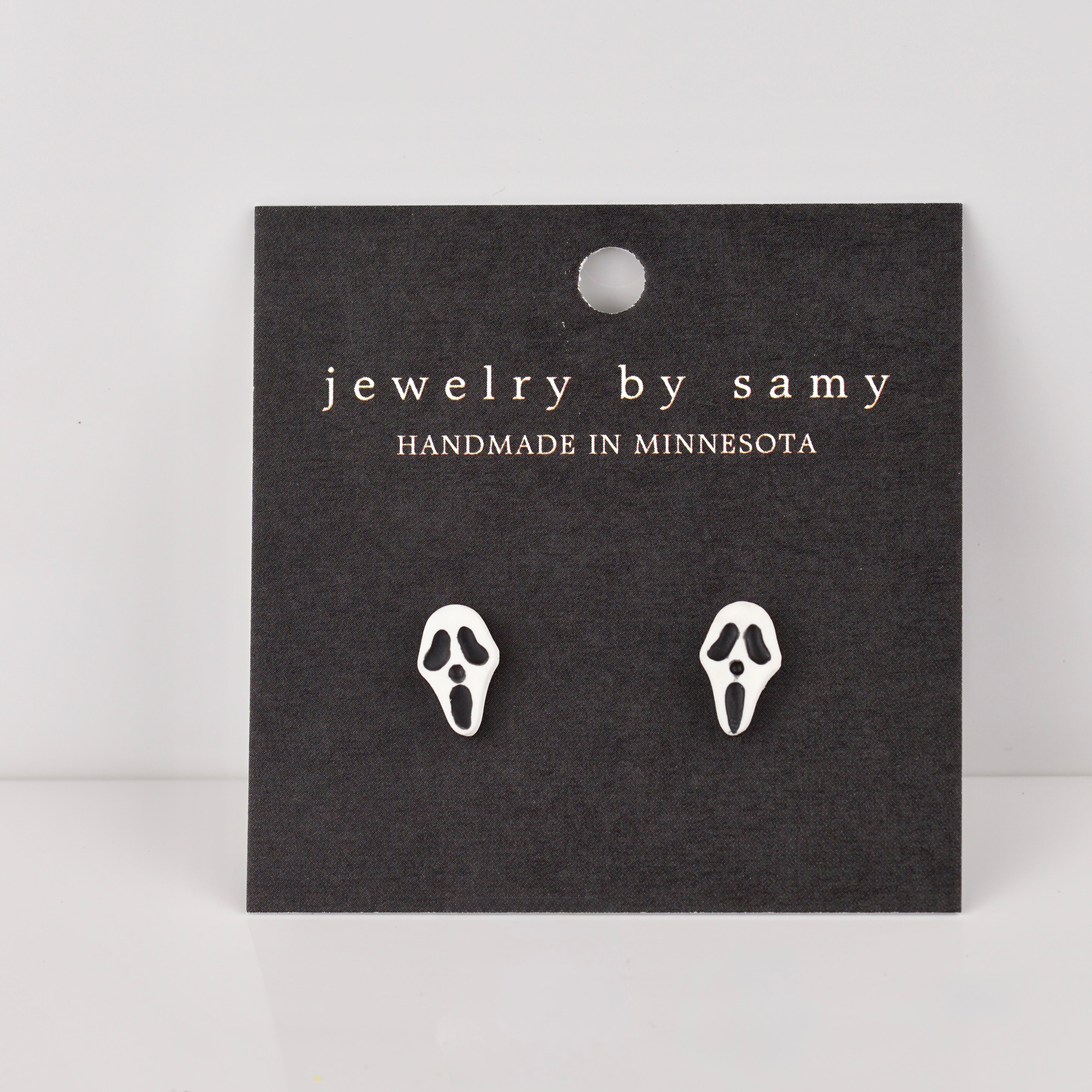 Spooky Face Stud