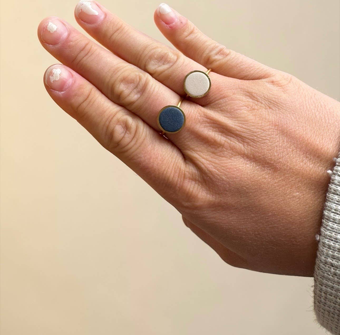 Clay Dot Rings
