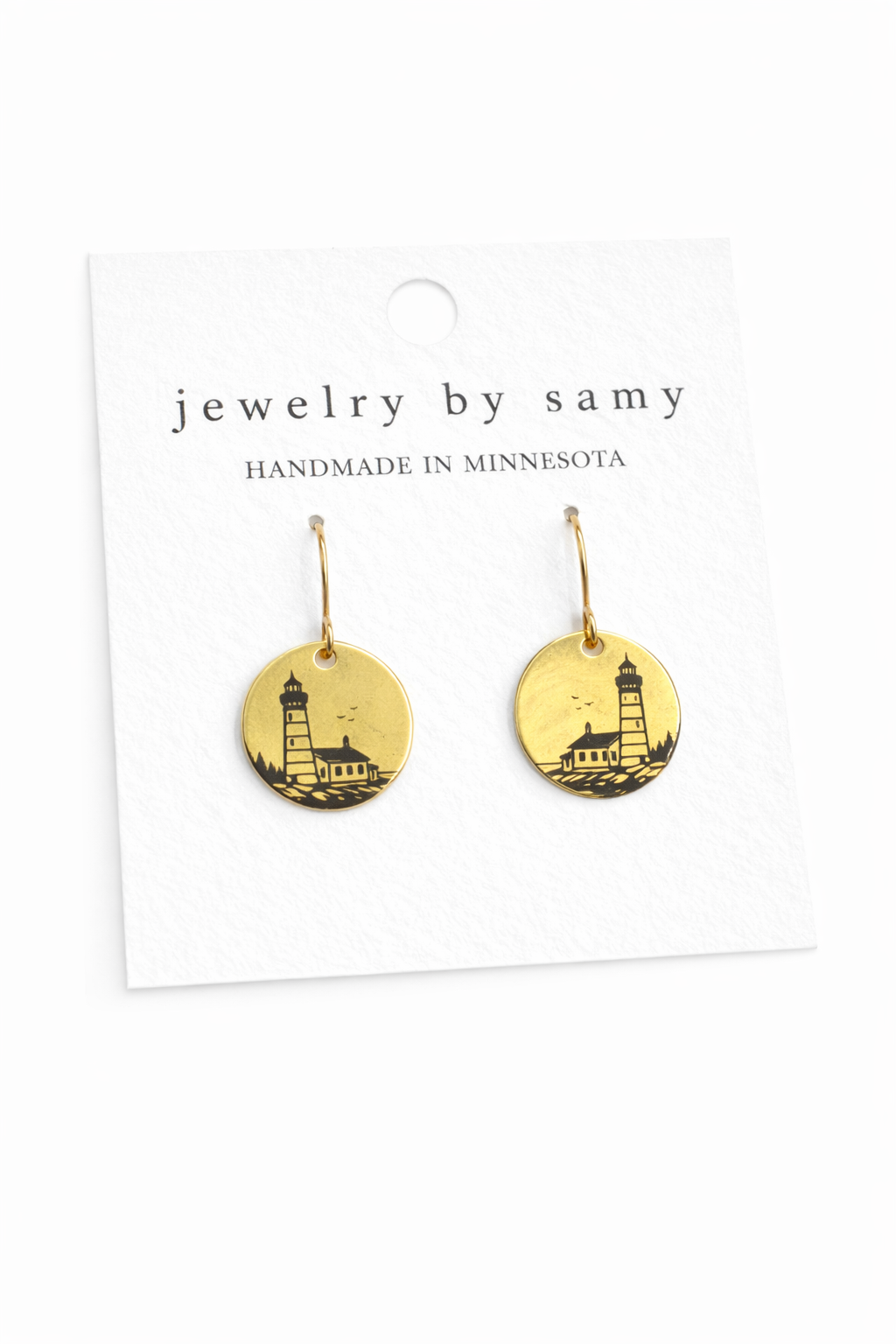 Cana Island Lighthouse Earrings