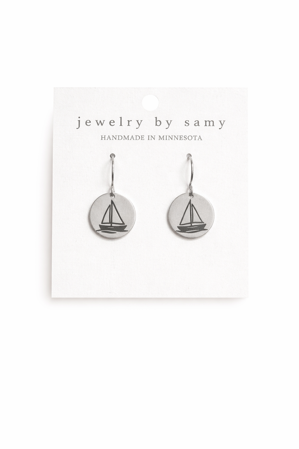 Sailboat Earrings – Nautical Lake Jewelry Gift
