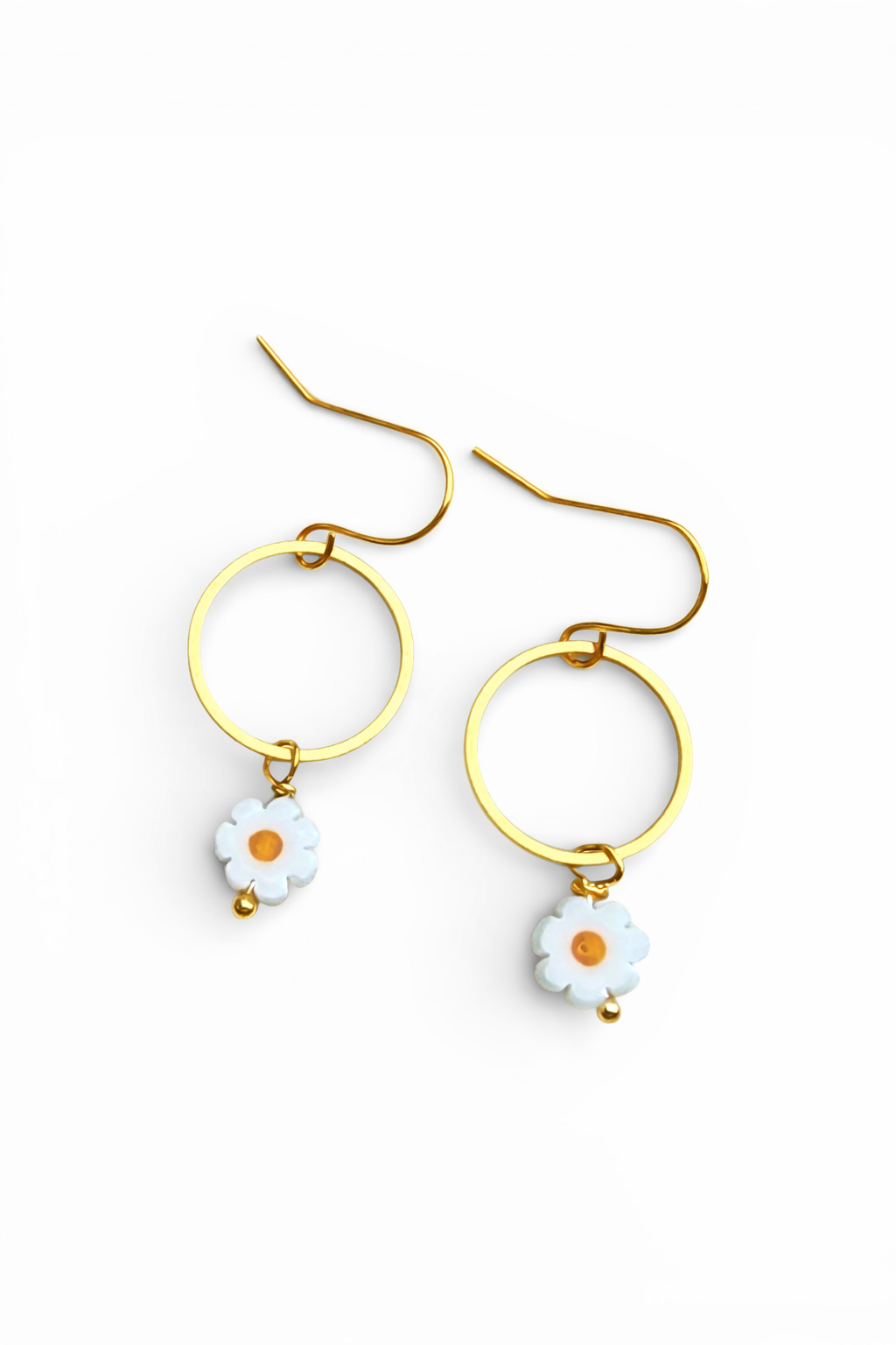 Beaded Daisy Earrings – Flower Garden Jewelry