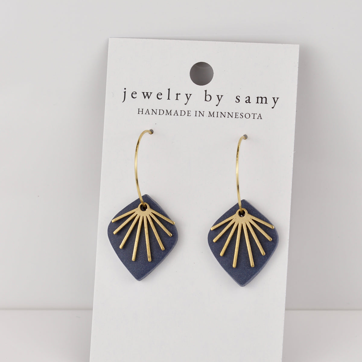 Clay Fringe Hoop Earrings
