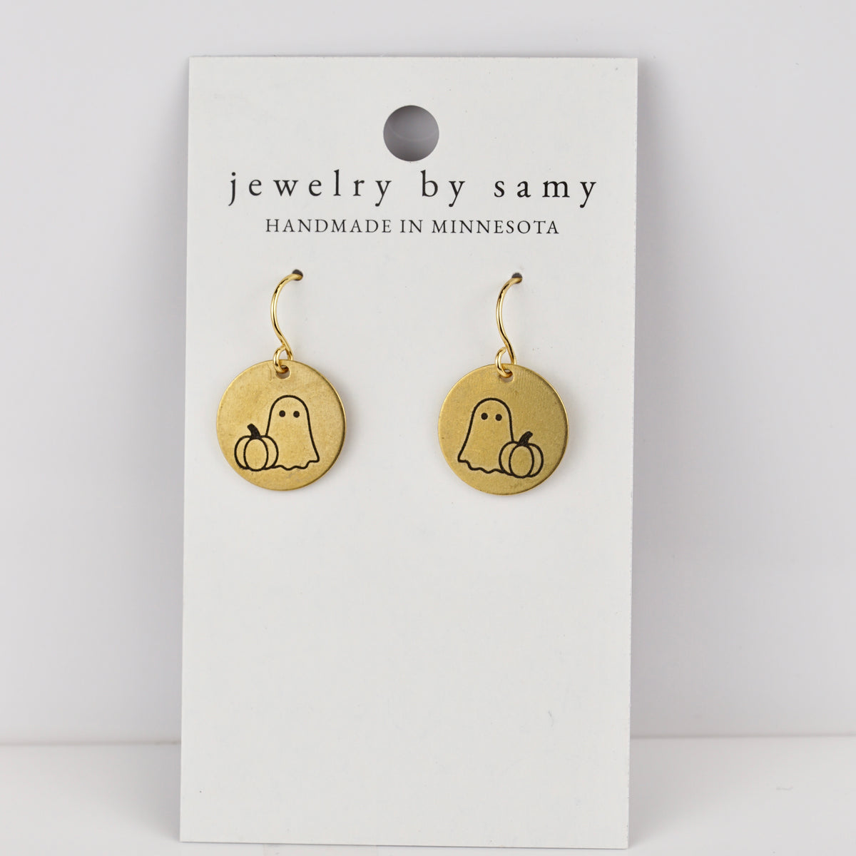 Engraved Halloween Earrings