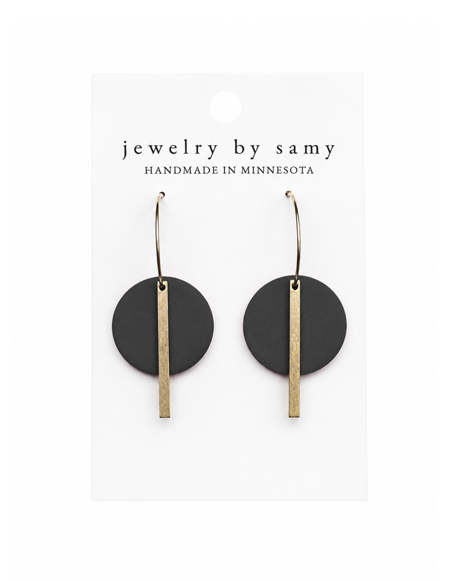 Clay Bar Hoop Earrings