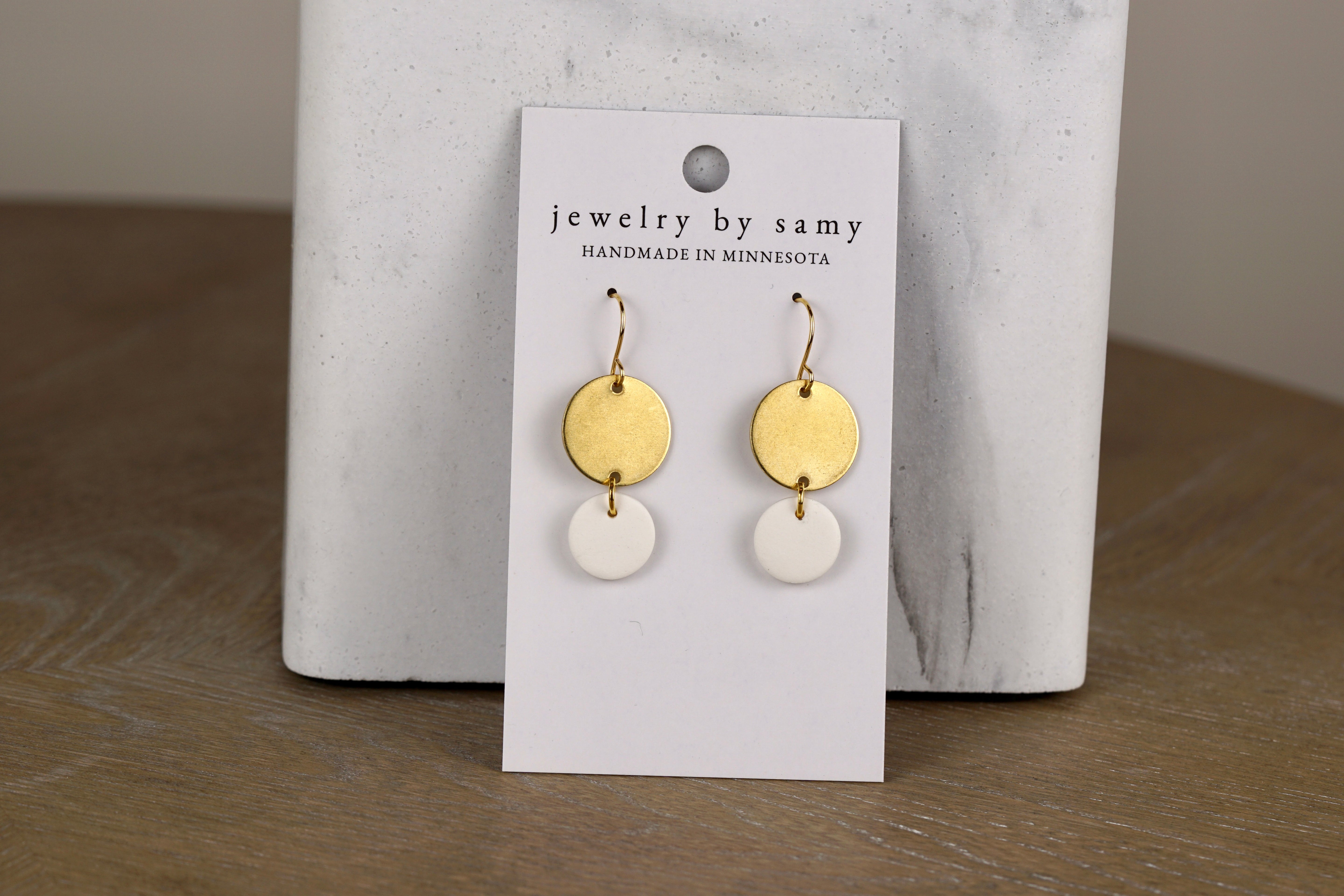 Clay Dot Earrings