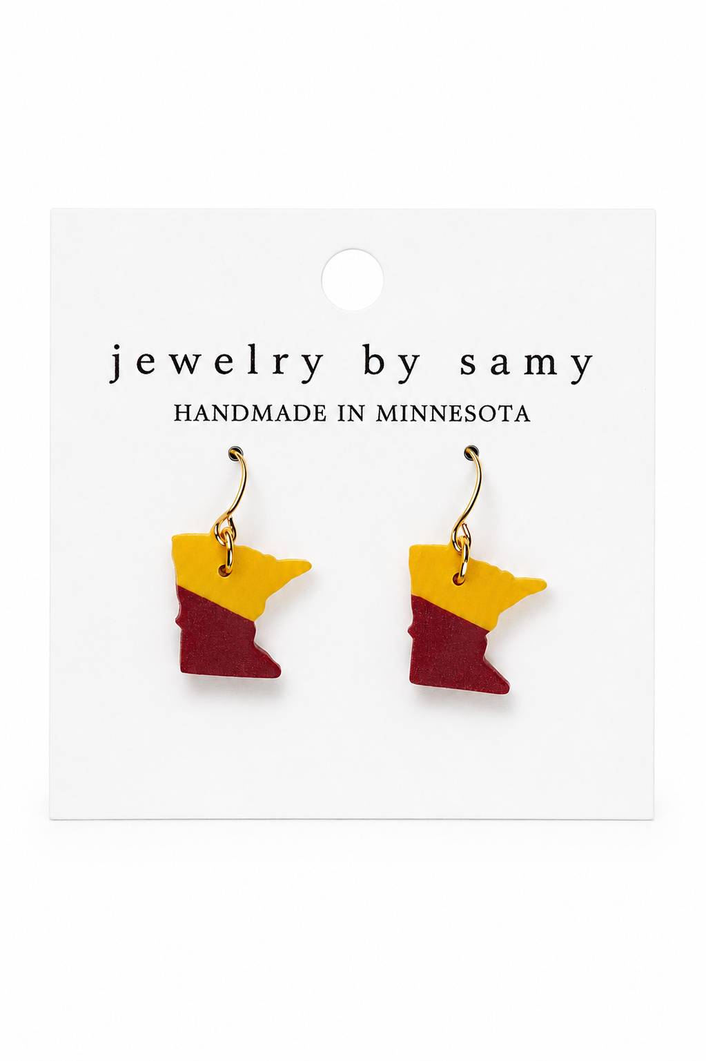 Minnesota Maroon & Gold Earrings