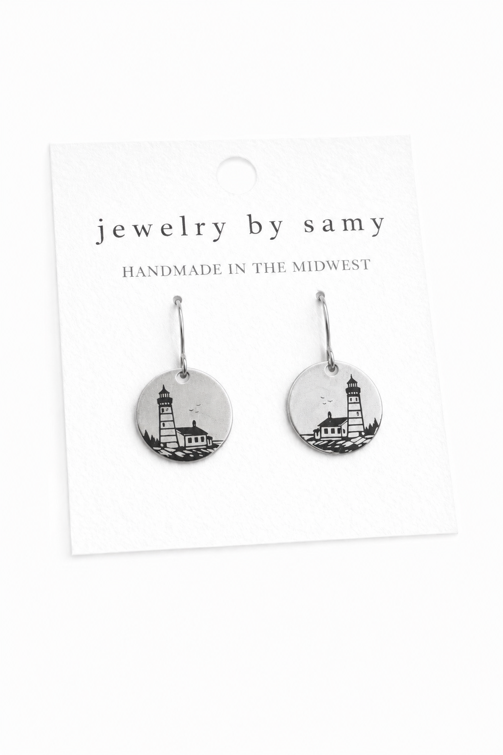 Cana Island Lighthouse Earrings