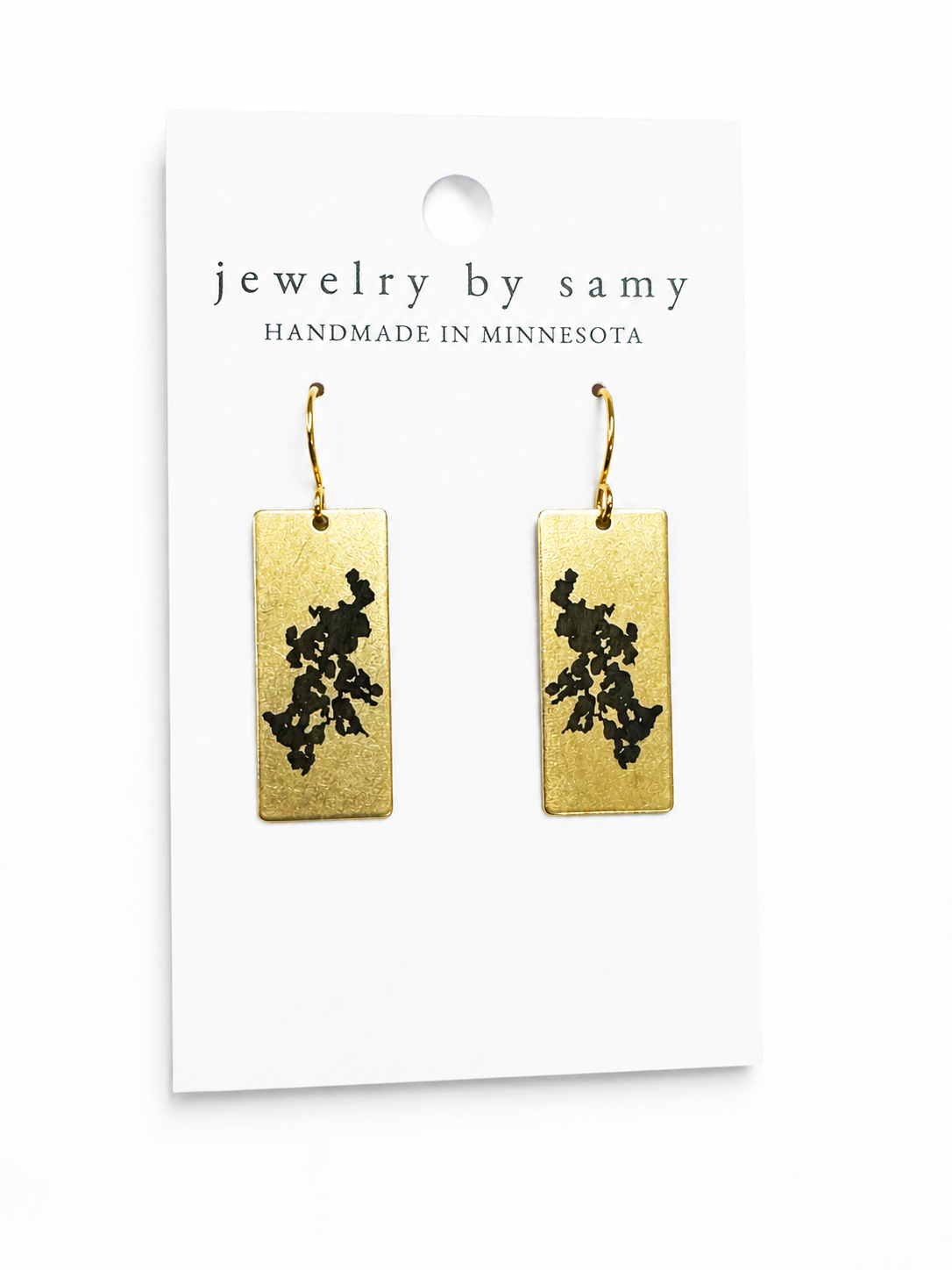 Engraved Lake Minnetonka Earrings