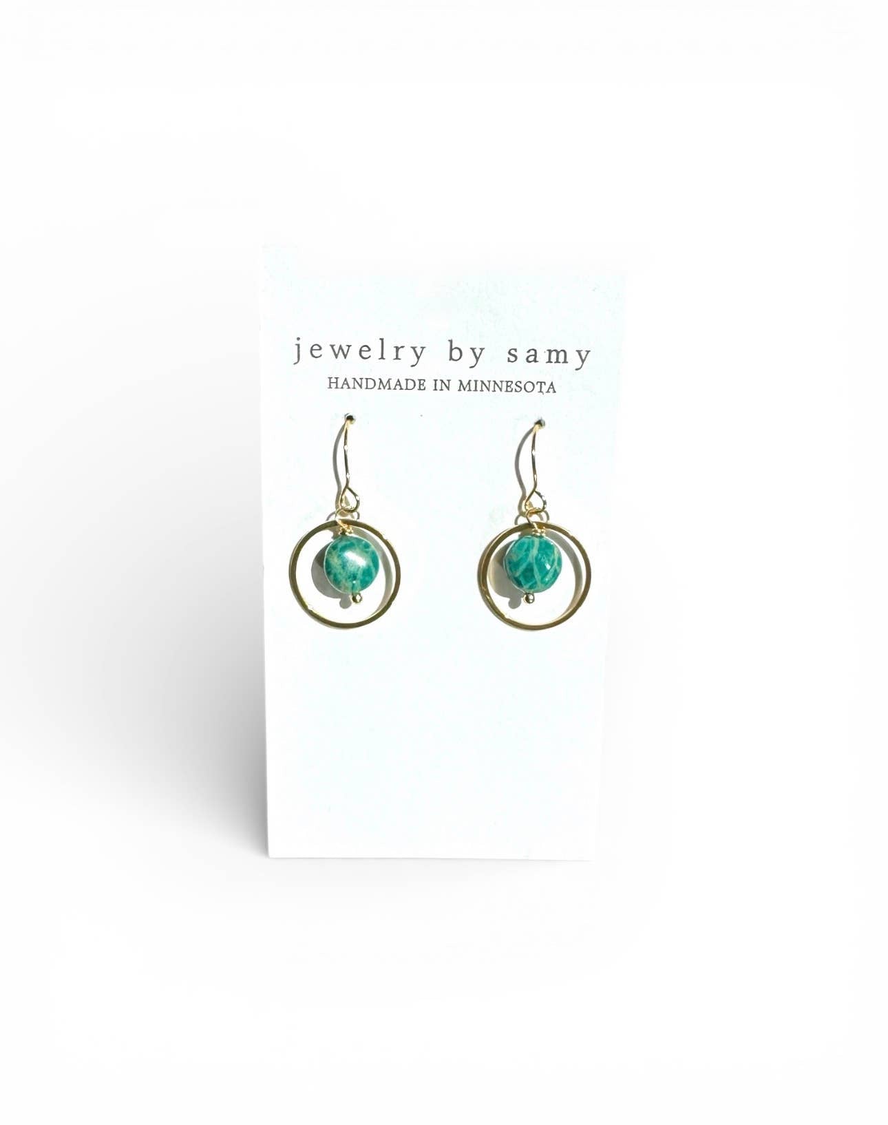 Natural Stone Earrings – Gemstone Dangle Earrings