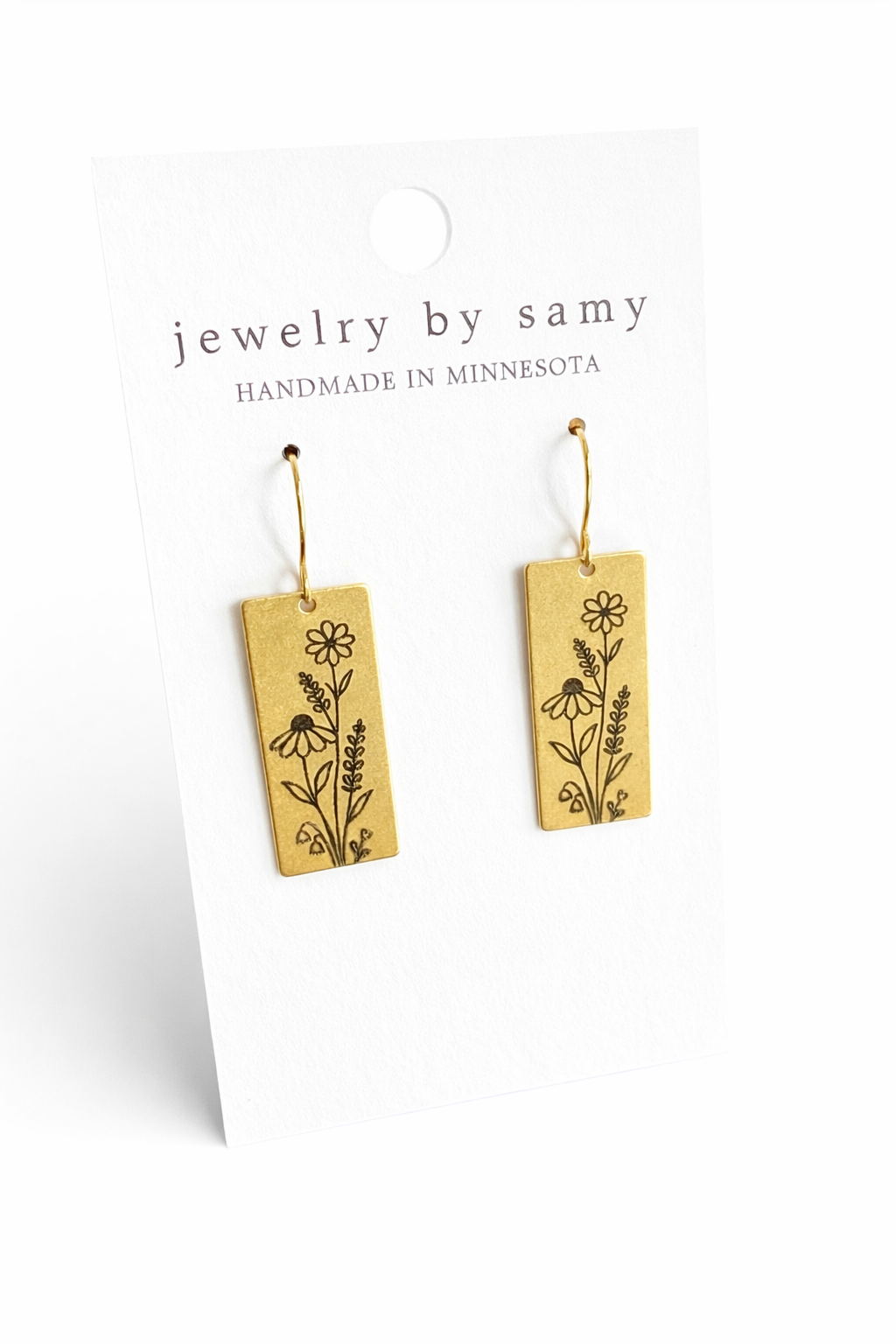Wildflower Earrings – Floral Nature Jewelry Gift