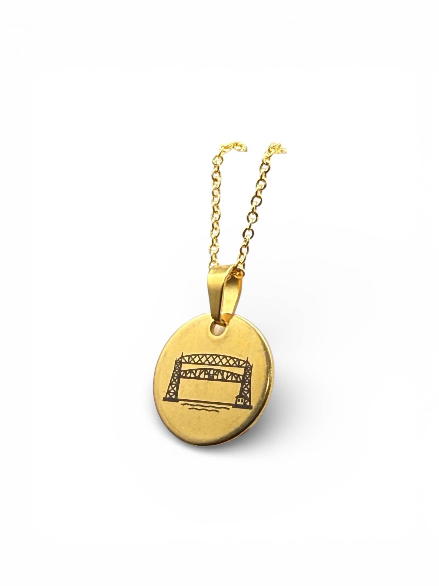 Duluth Lift Bridge Necklace – Minnesota Lake Jewelry Gift