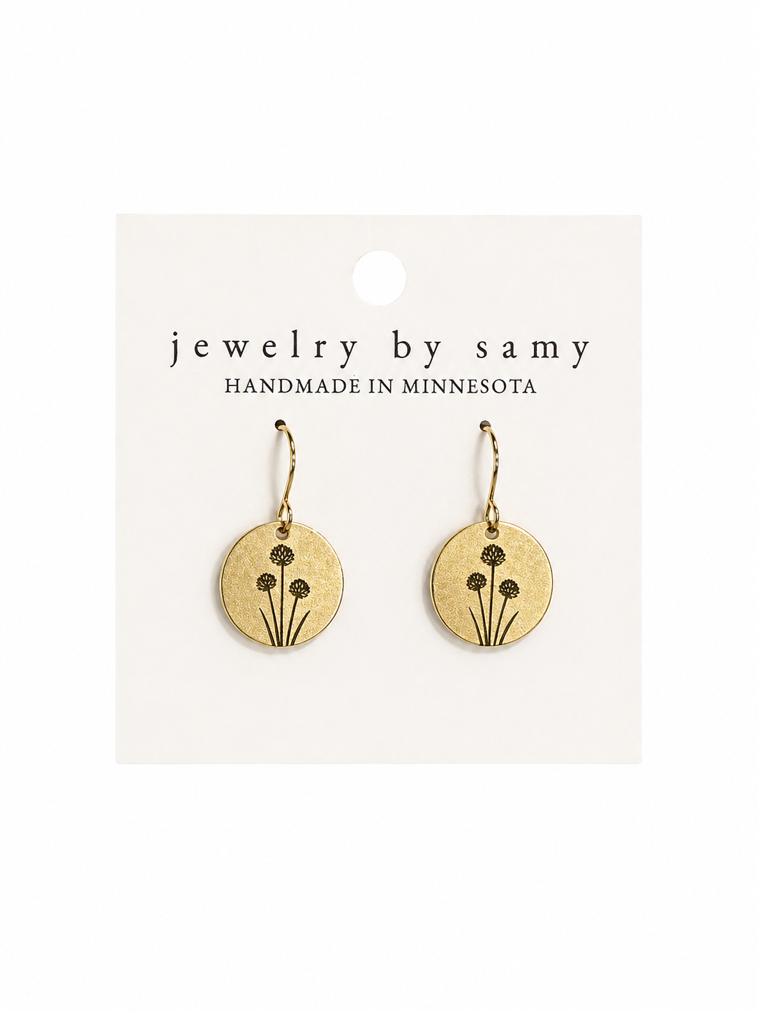 Engraved Chive Earrings