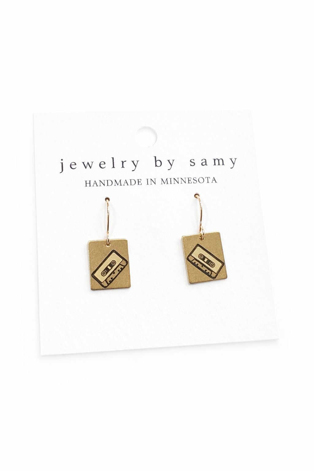Cassette Tape Earrings – Retro Music Jewelry Gift