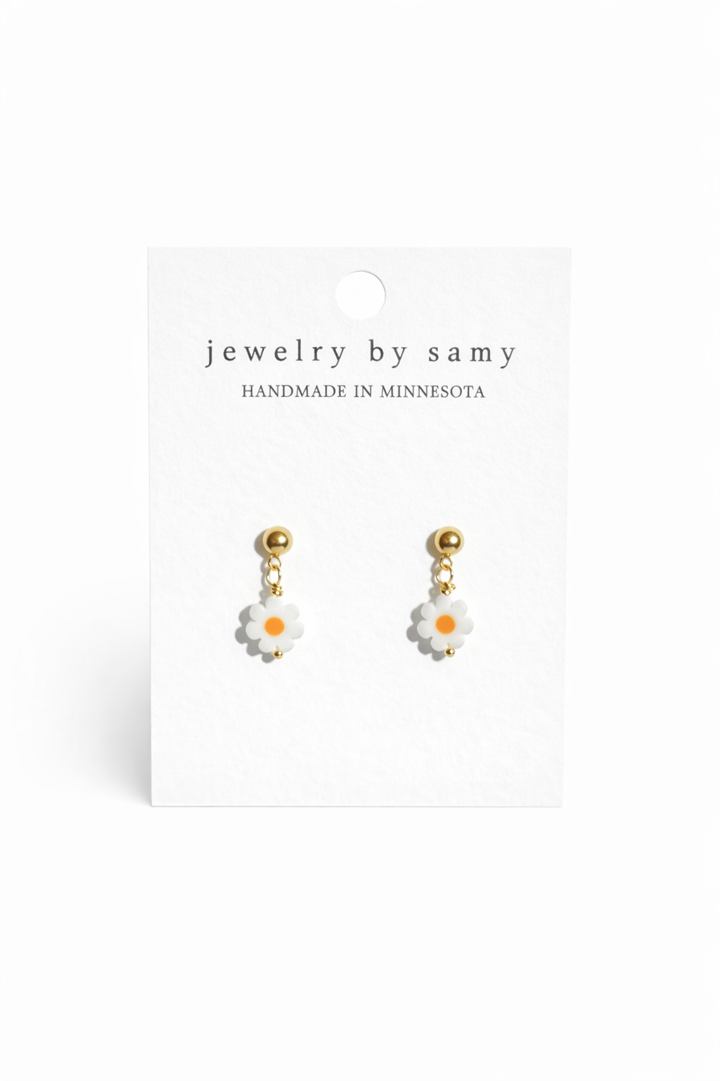 Daisy Stud Dangle Earrings – Floral Jewelry