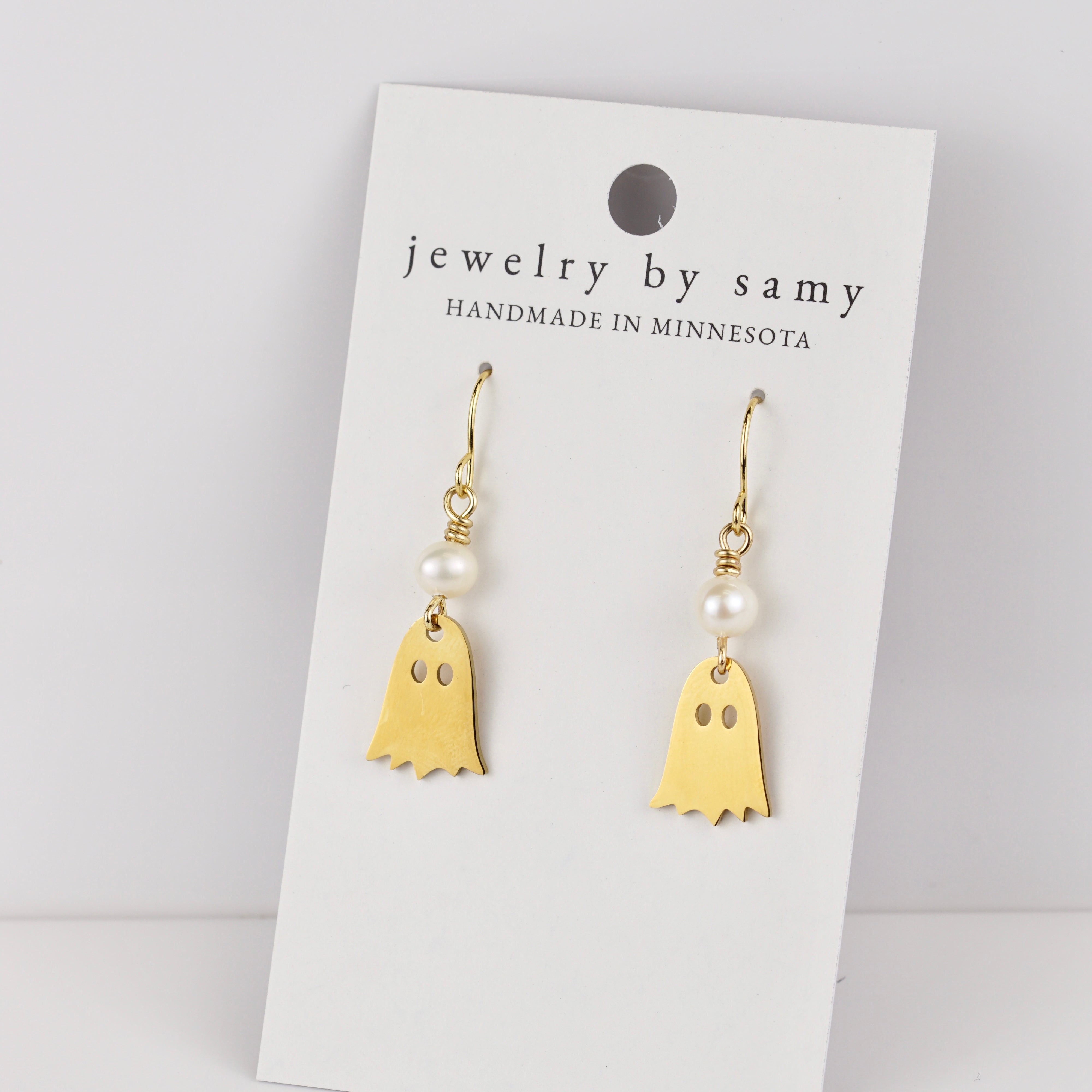 Spooky but Classy Ghost Dangles