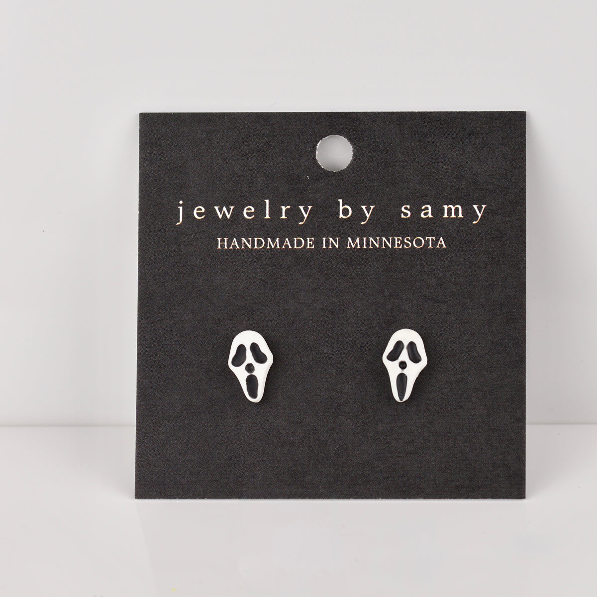Spooky Face Stud