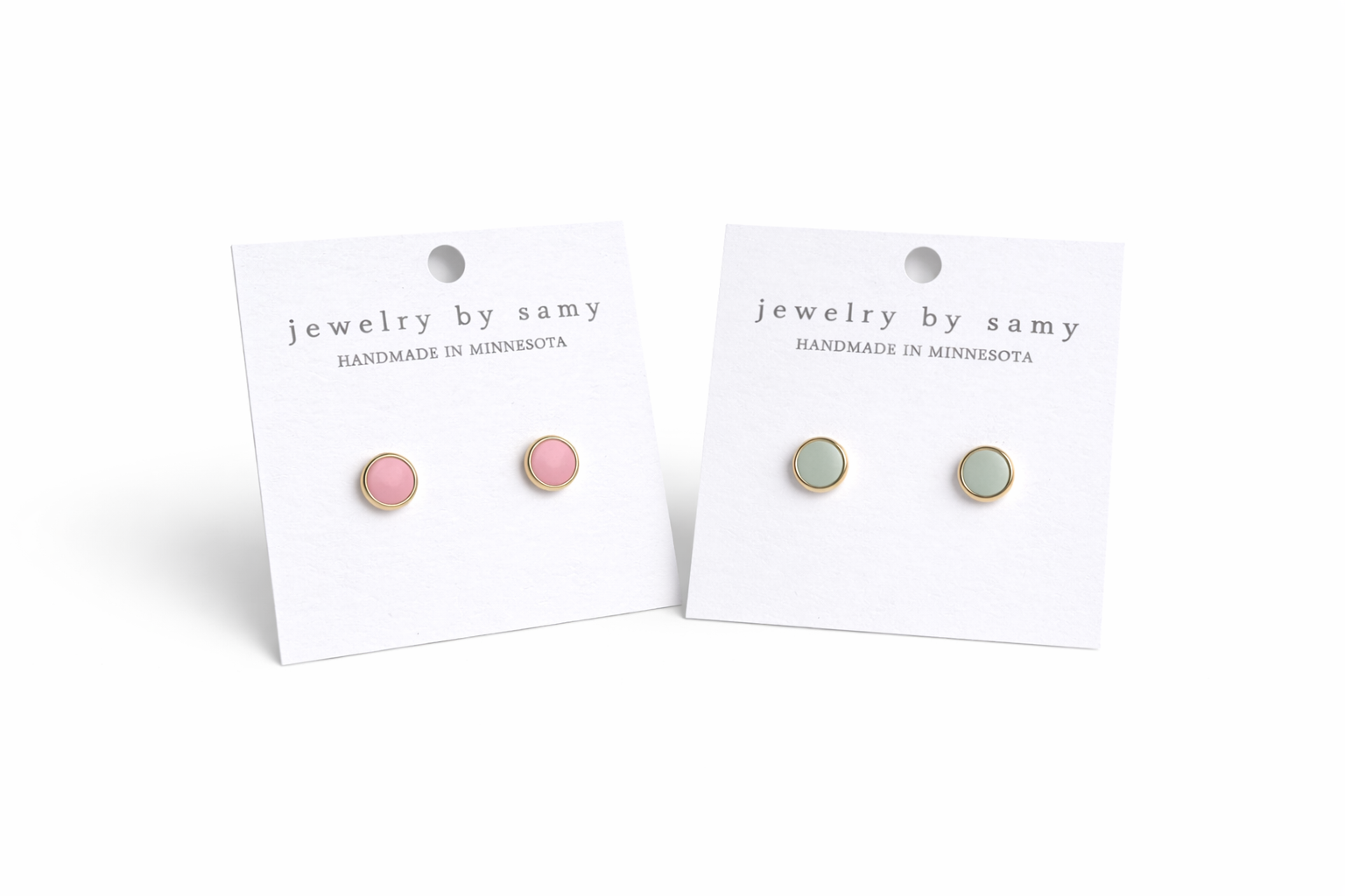 Clay Stud Earrings - Multiple Colors
