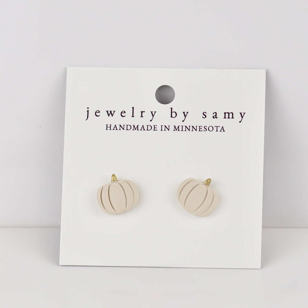 Neutral Pumpkin Studs