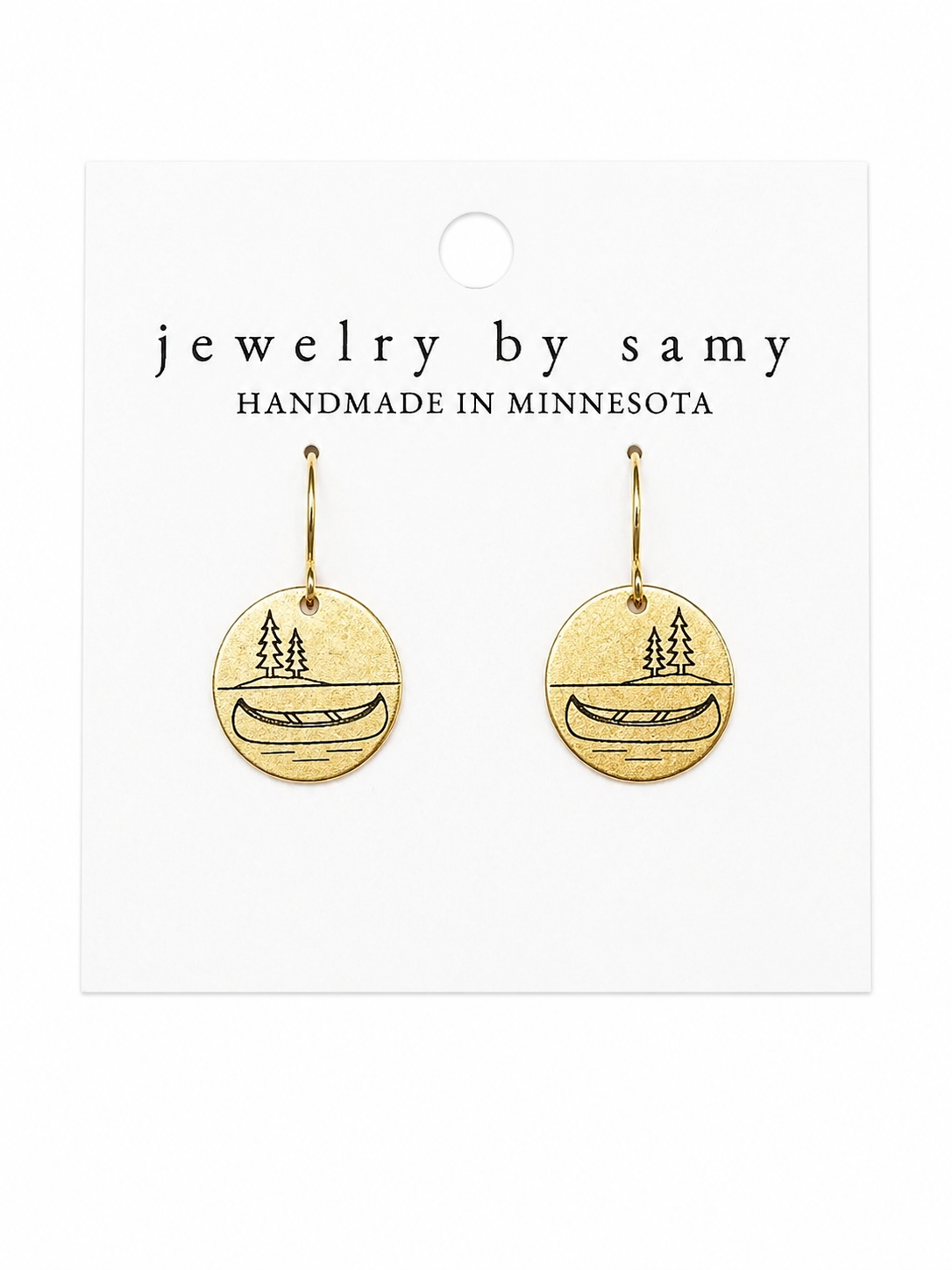 Canoe Lake Earrings – Minnesota Nature Jewelry - North Shore