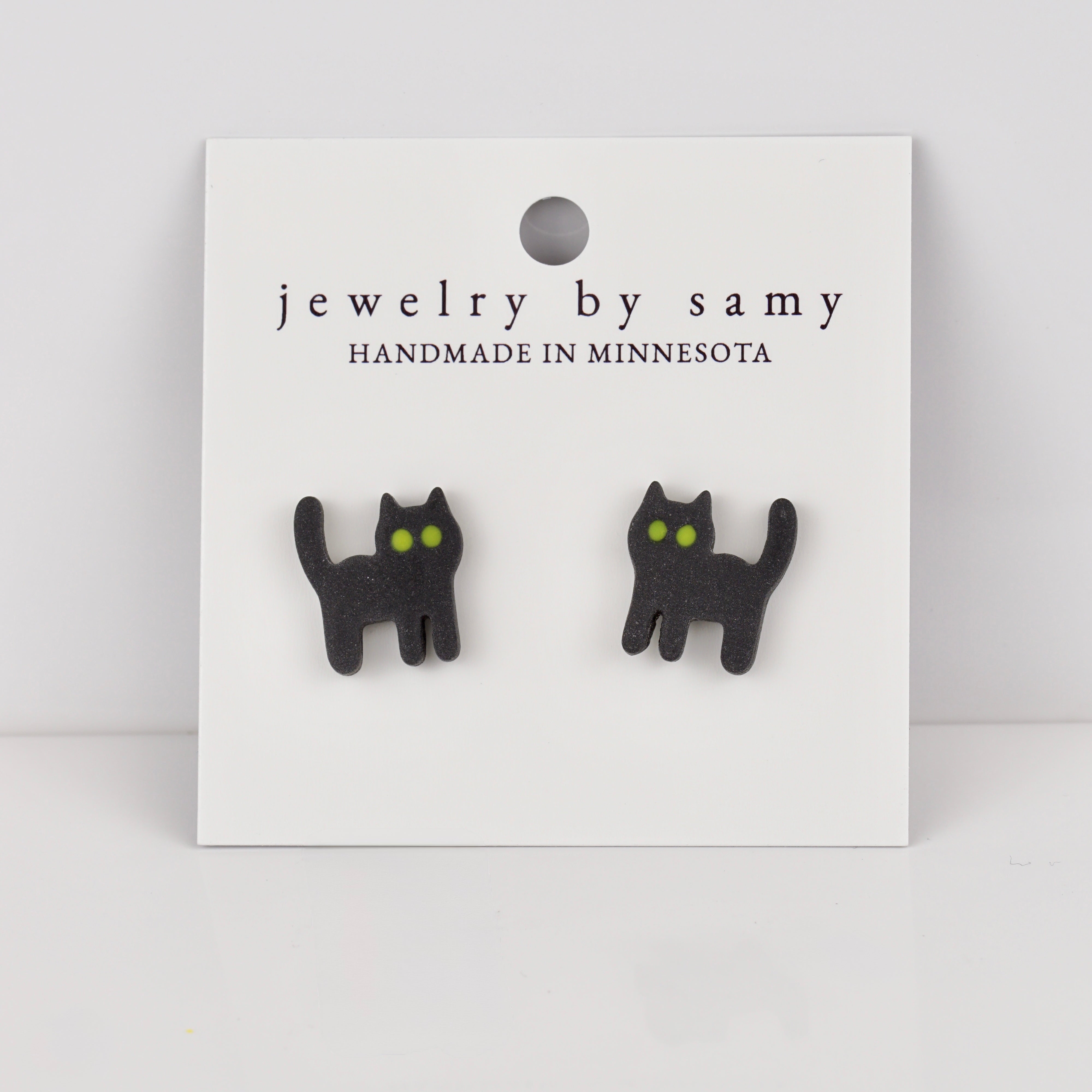 Spooky Cat Studs