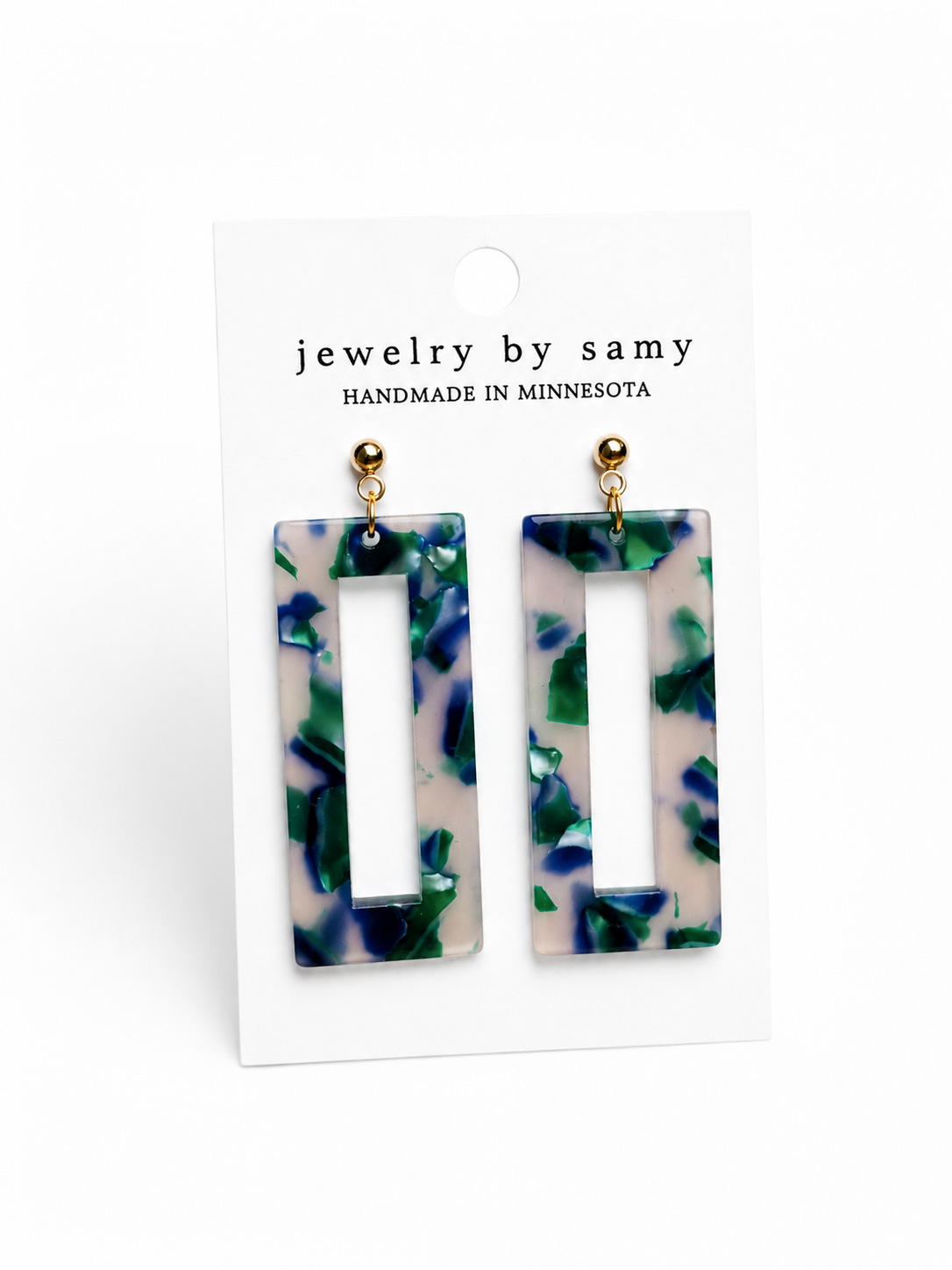 Marbled Acrylic Rectangle