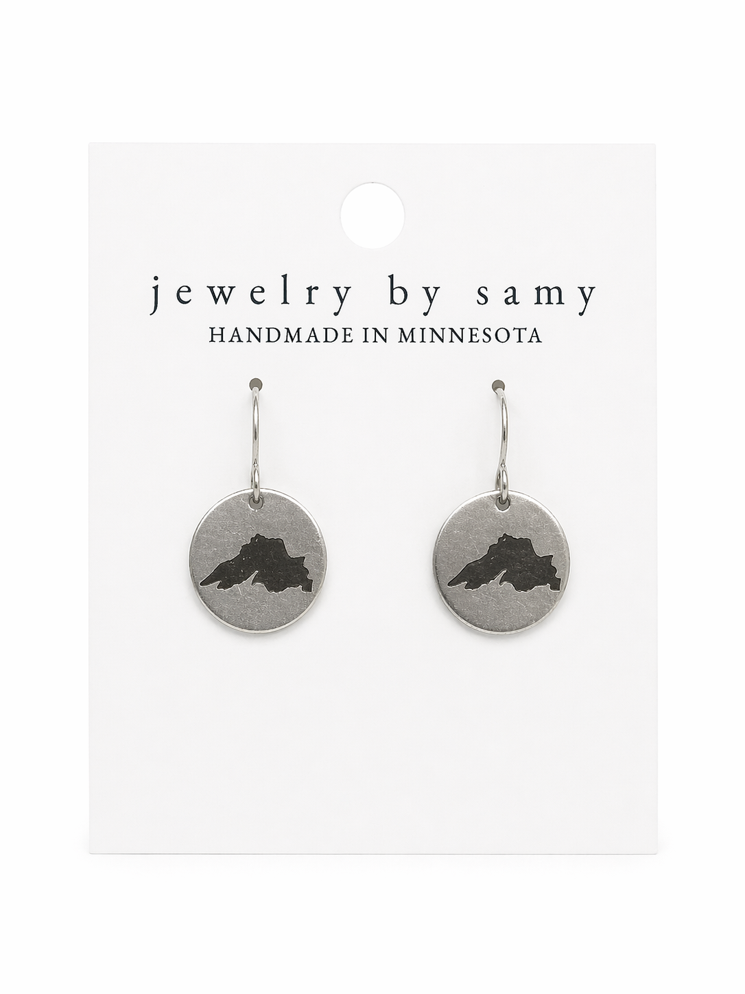 Lake Superior Disc Earrings